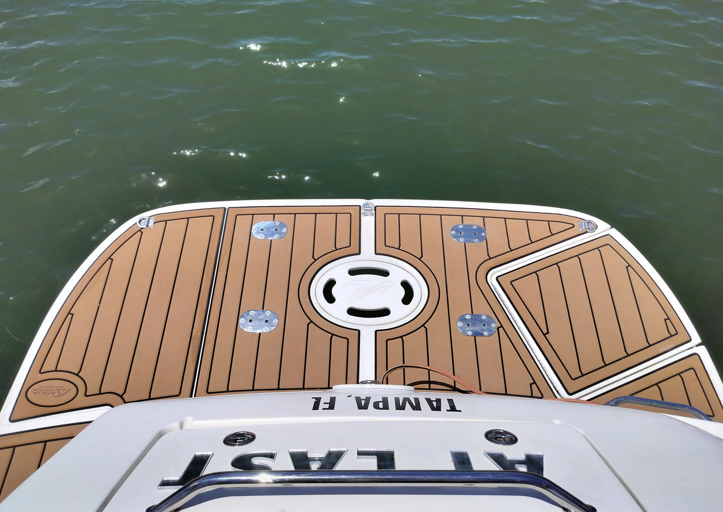 DECK PLATES WITH DAVITS REMOVED